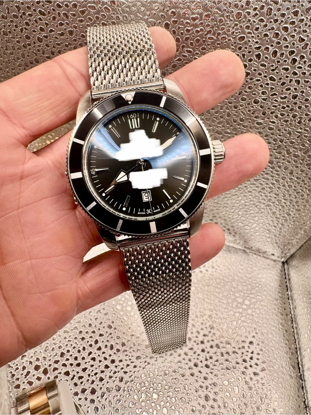 Luxury 39mm Mens Stainless Steel Watch Automatic Mechanical